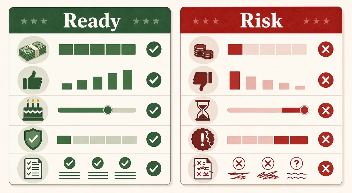 Editorial comparison of campaign readiness and campaign risk for a BitLife presidential run